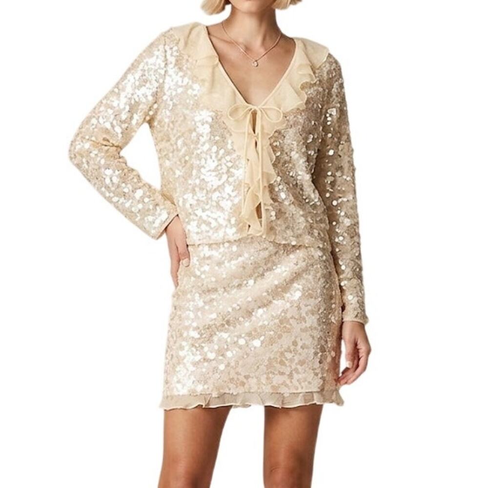 J. Crew Sequin Shirt & Skirt Matching Set 00